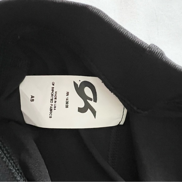 GK NWT cheer leggings mesh calf size adult small black - Picture 4 of 5